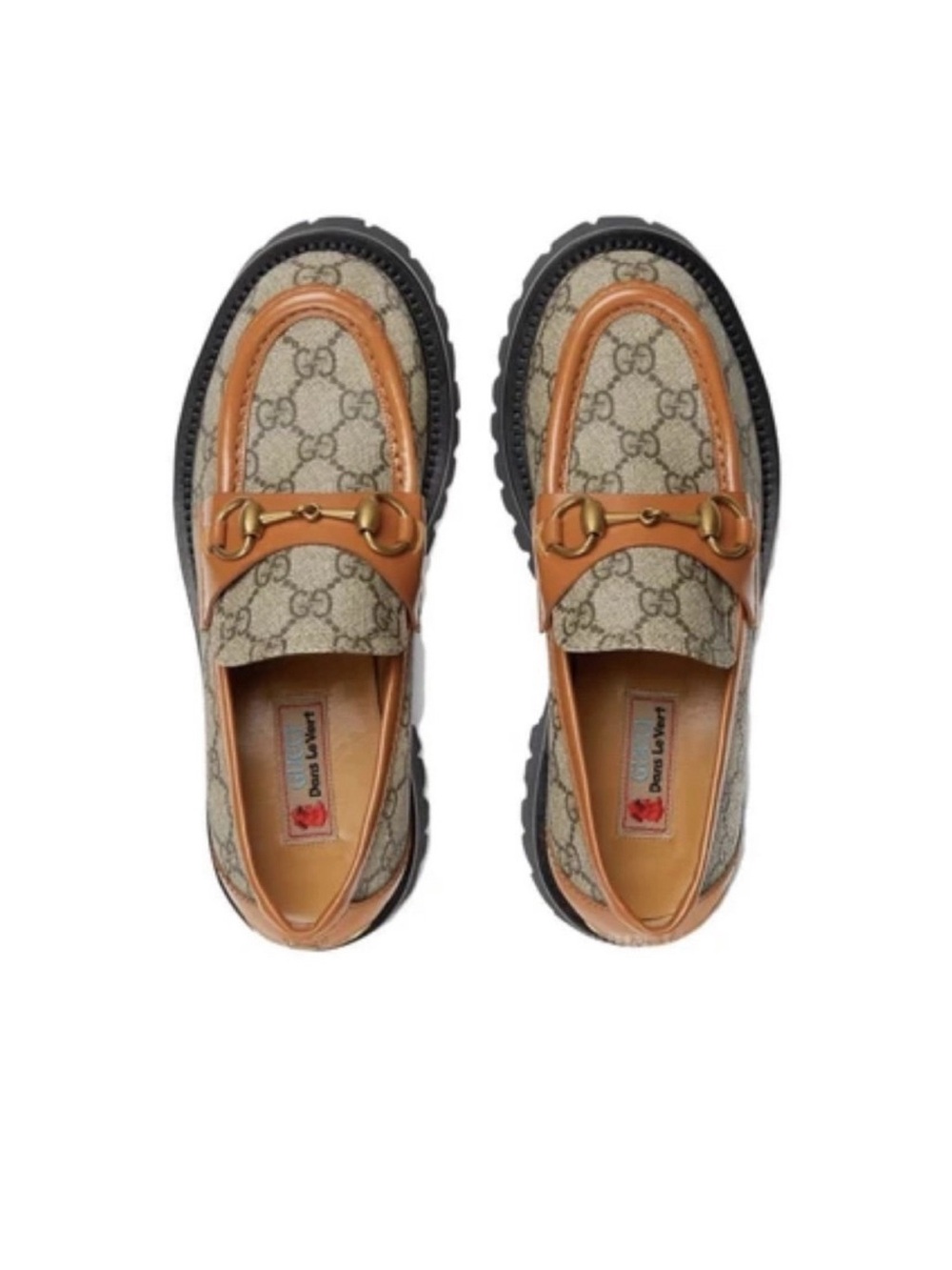Gucci Women’s GG Canvas Monogram Horsebit Lug Sole Loafers - Picture 16 of 16
